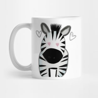 Cute Zebra Drawing Mug